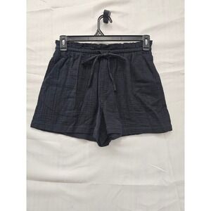 Universal Thread Womens Black Cotton Gauze Drawstring Shorts 013 11 3079 Small